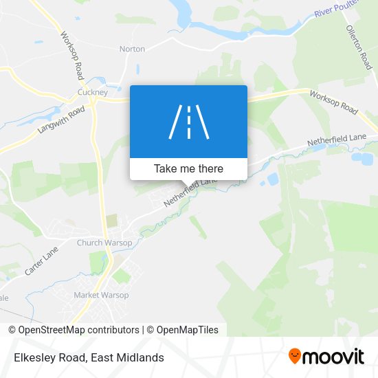 Elkesley Road map