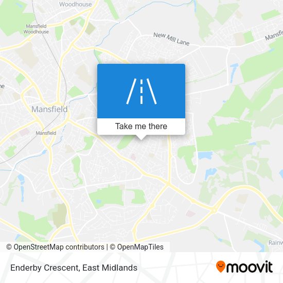 Enderby Crescent map