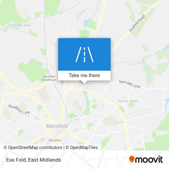 Exe Fold map