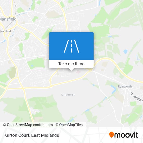 Girton Court map