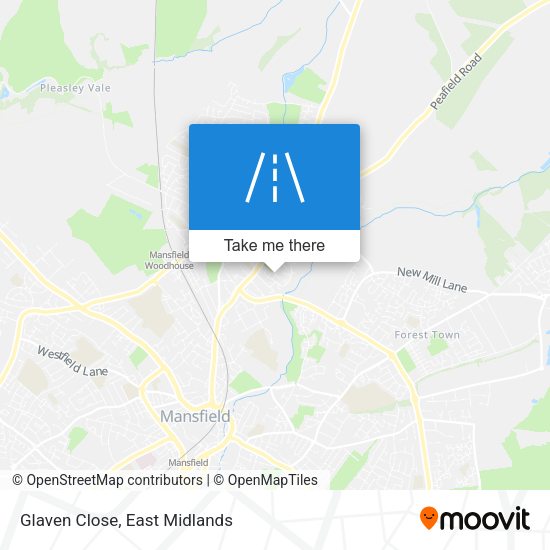 Glaven Close map