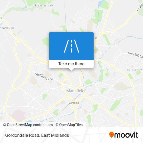 Gordondale Road map