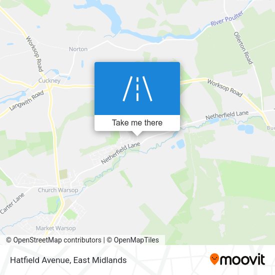 Hatfield Avenue map