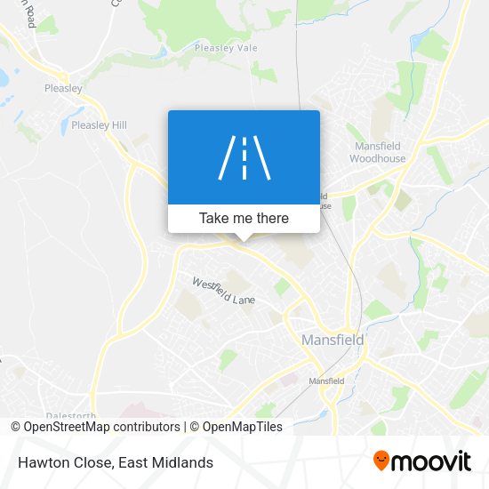 Hawton Close map