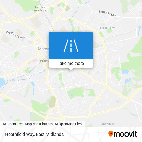 Heathfield Way map