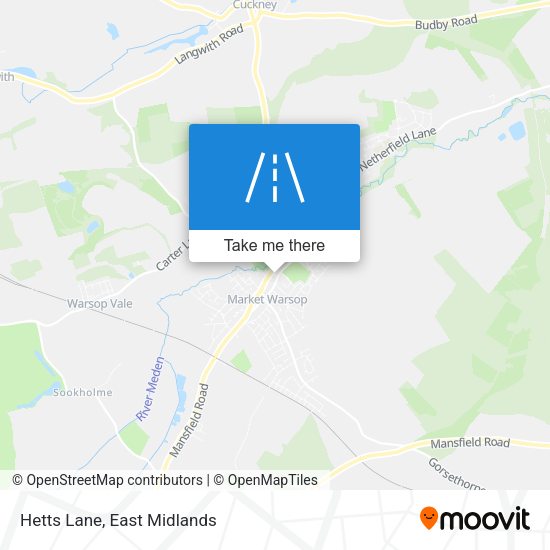 Hetts Lane map