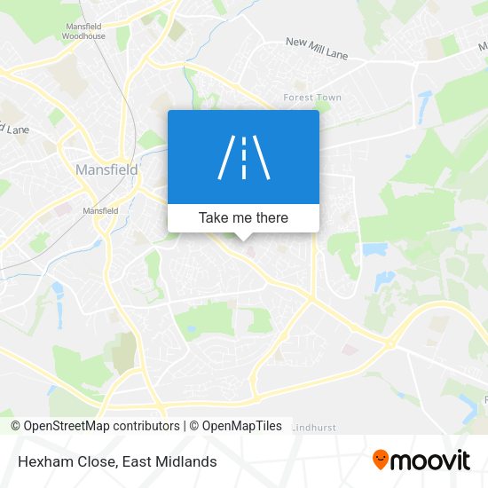 Hexham Close map