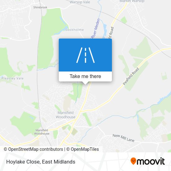 Hoylake Close map