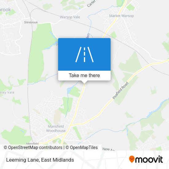 Leeming Lane map