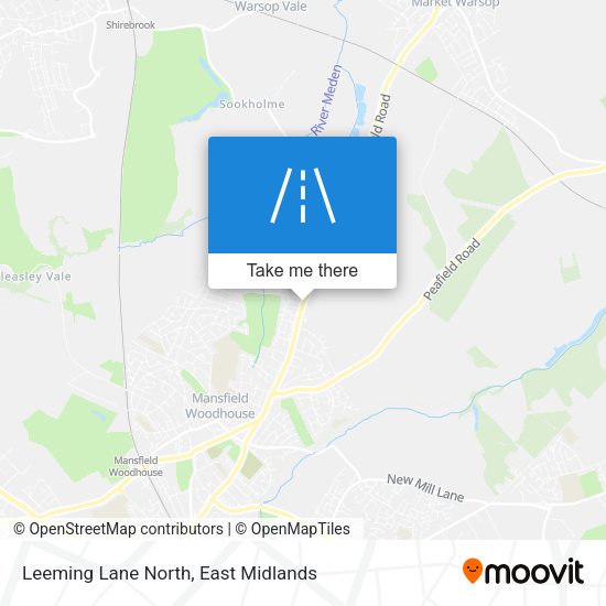 Leeming Lane North map