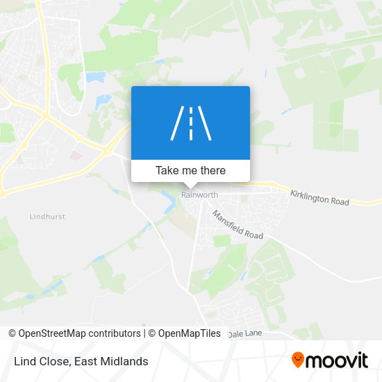 Lind Close map
