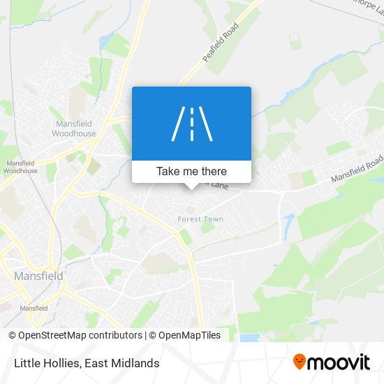 Little Hollies map