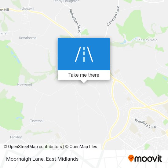 Moorhaigh Lane map