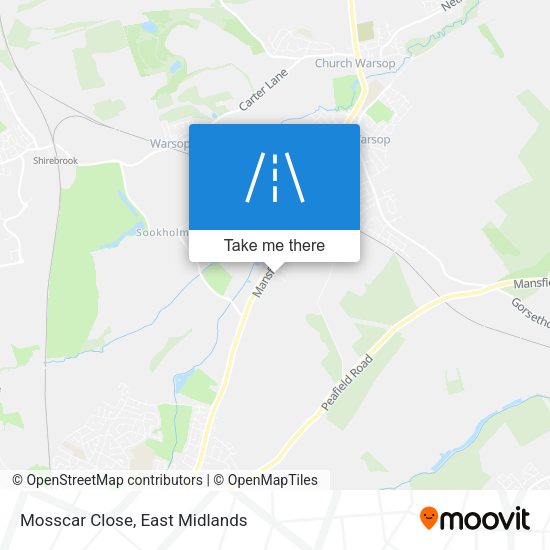Mosscar Close map