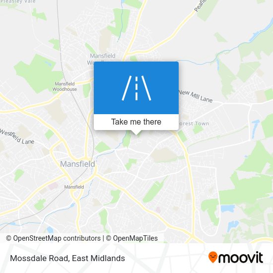 Mossdale Road map