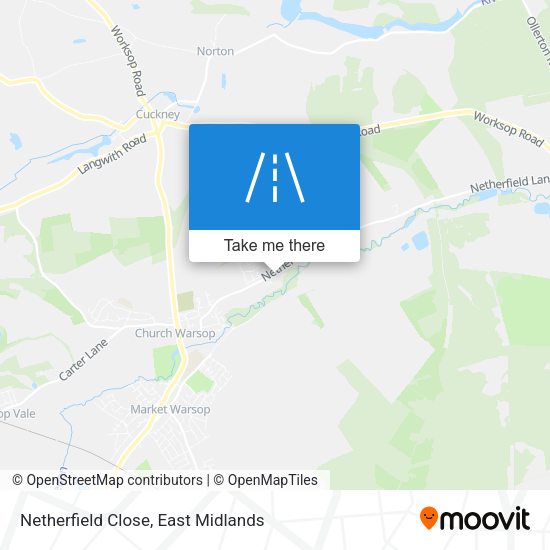 Netherfield Close map