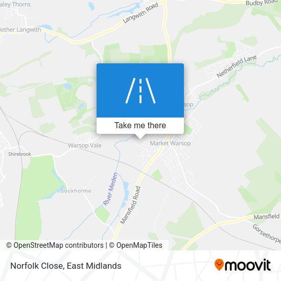 Norfolk Close map