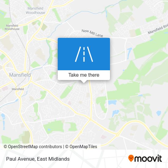 Paul Avenue map