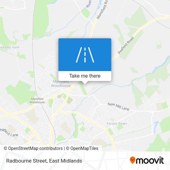 Radbourne Street map