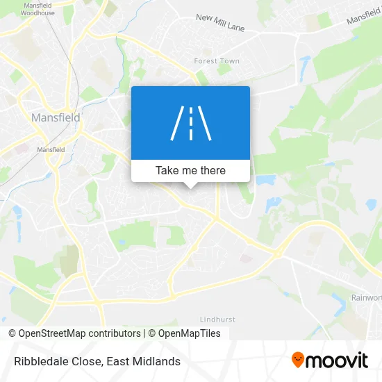 Ribbledale Close map