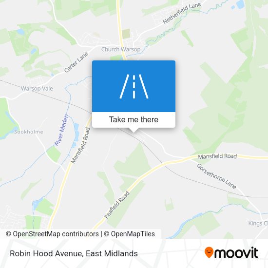 Robin Hood Avenue map