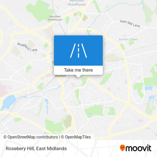 Rosebery Hill map