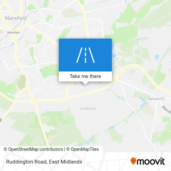 Ruddington Road map