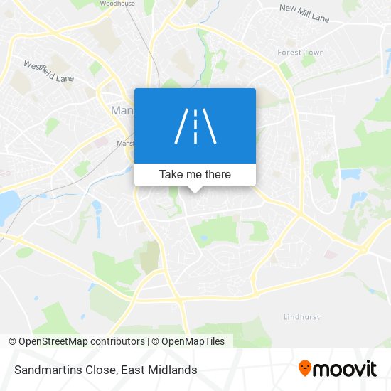 Sandmartins Close map