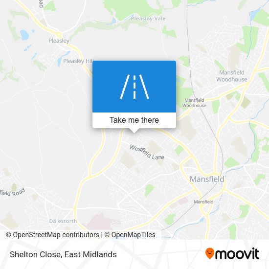 Shelton Close map
