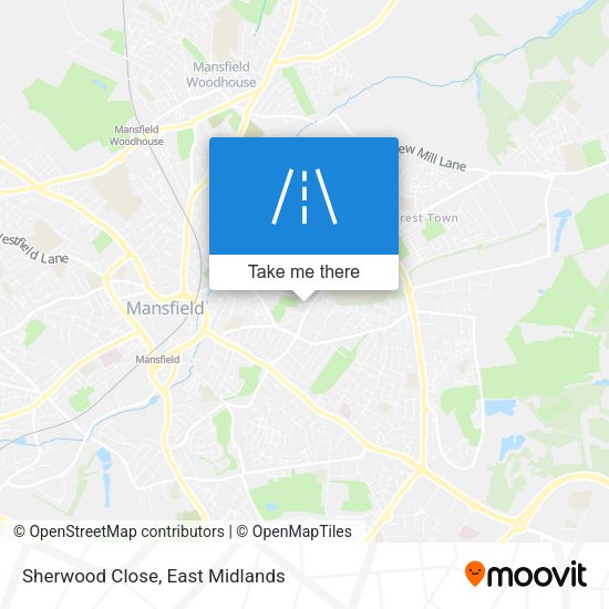 Sherwood Close map