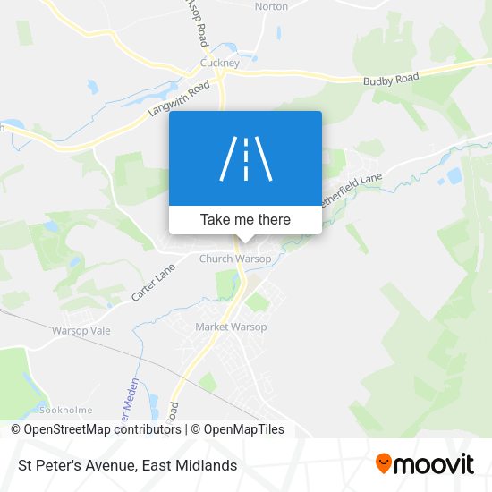 St Peter's Avenue map