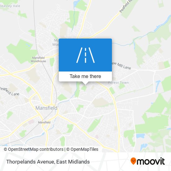 Thorpelands Avenue map