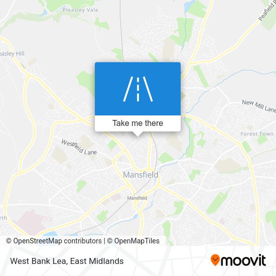 West Bank Lea map