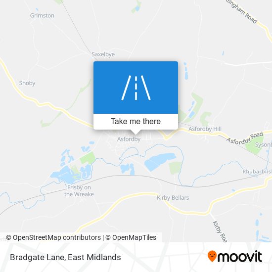 Bradgate Lane map