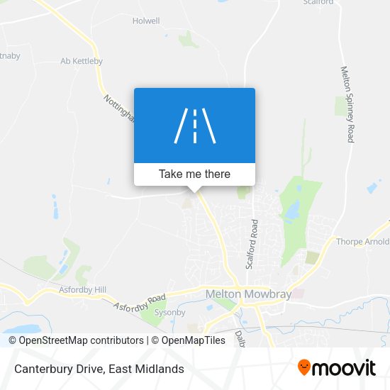 Canterbury Drive map