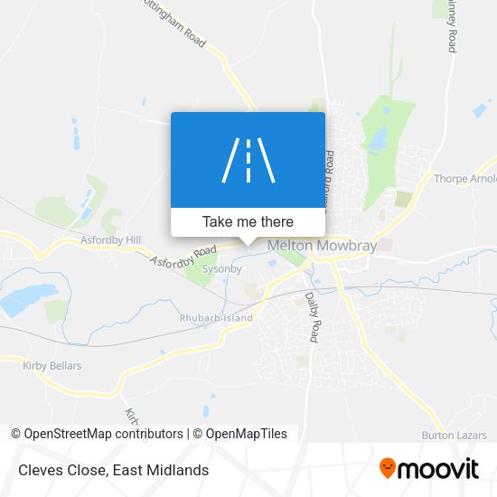 Cleves Close map
