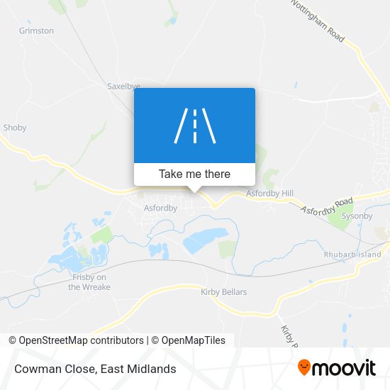 Cowman Close map