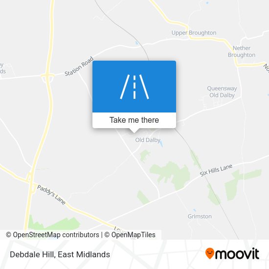 Debdale Hill map