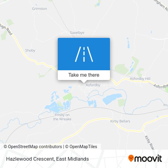 Hazlewood Crescent map
