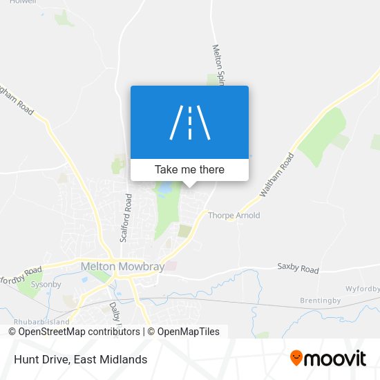 Hunt Drive map
