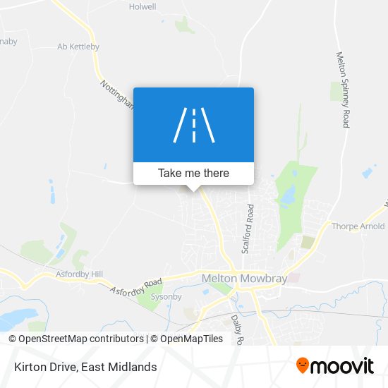 Kirton Drive map