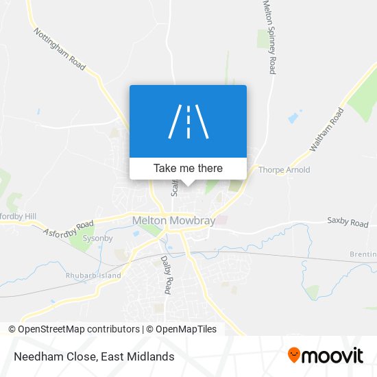 Needham Close map