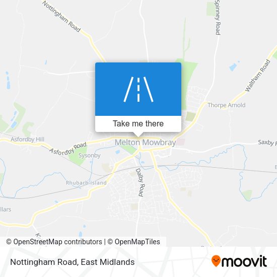 Nottingham Road map