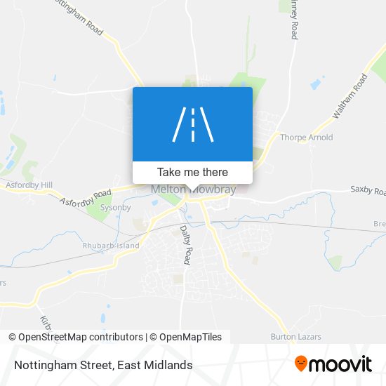 Nottingham Street map