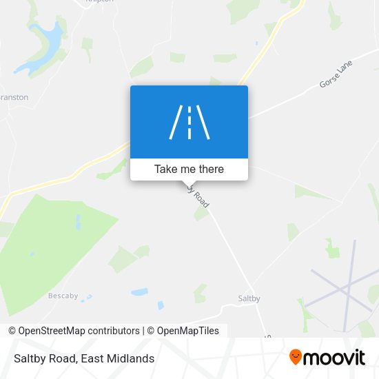 Saltby Road map