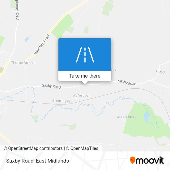 Saxby Road map