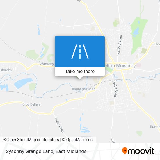 Sysonby Grange Lane map