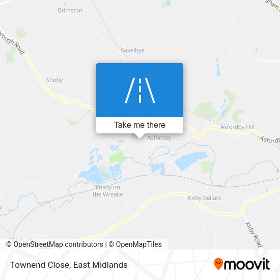 Townend Close map