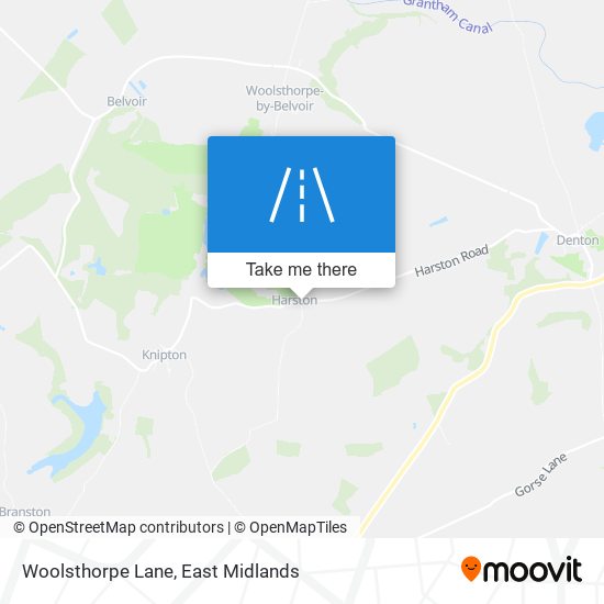 Woolsthorpe Lane map