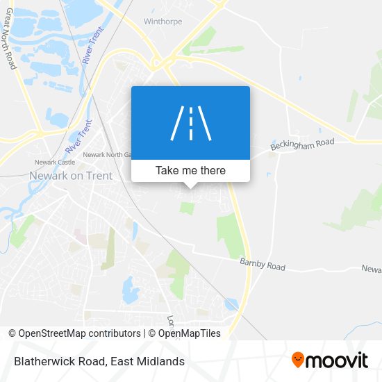 Blatherwick Road map